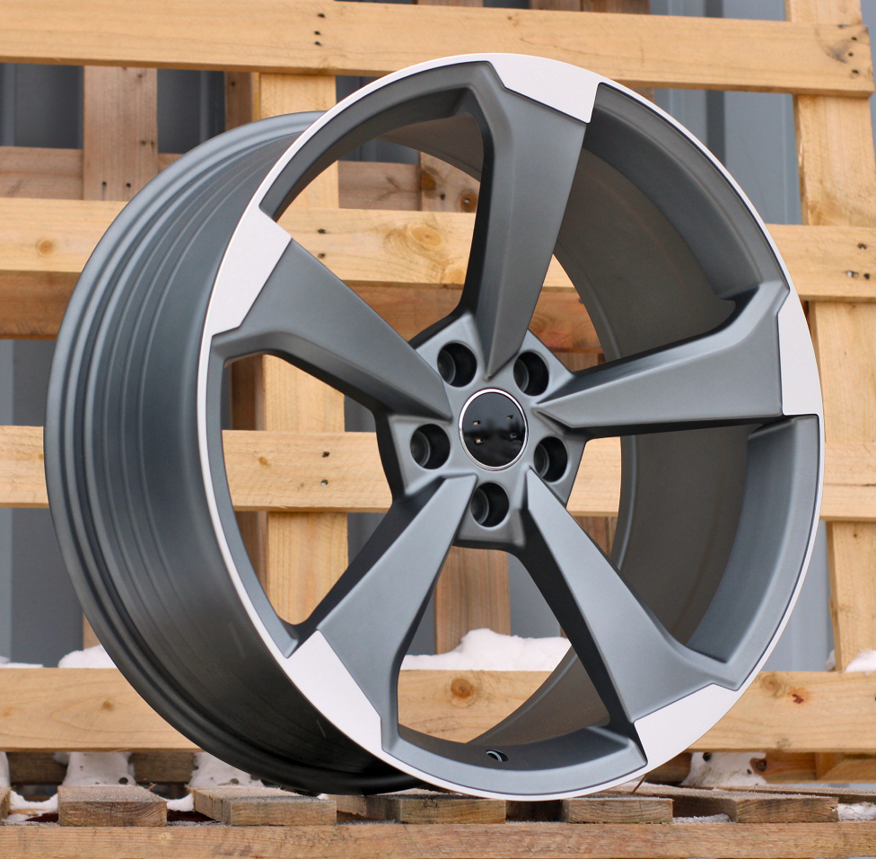 Diski R20 5x112 J9 ET34 RACINGLINE XE351 AUDI Grey Polished Half Matt (Hybrid Forged)