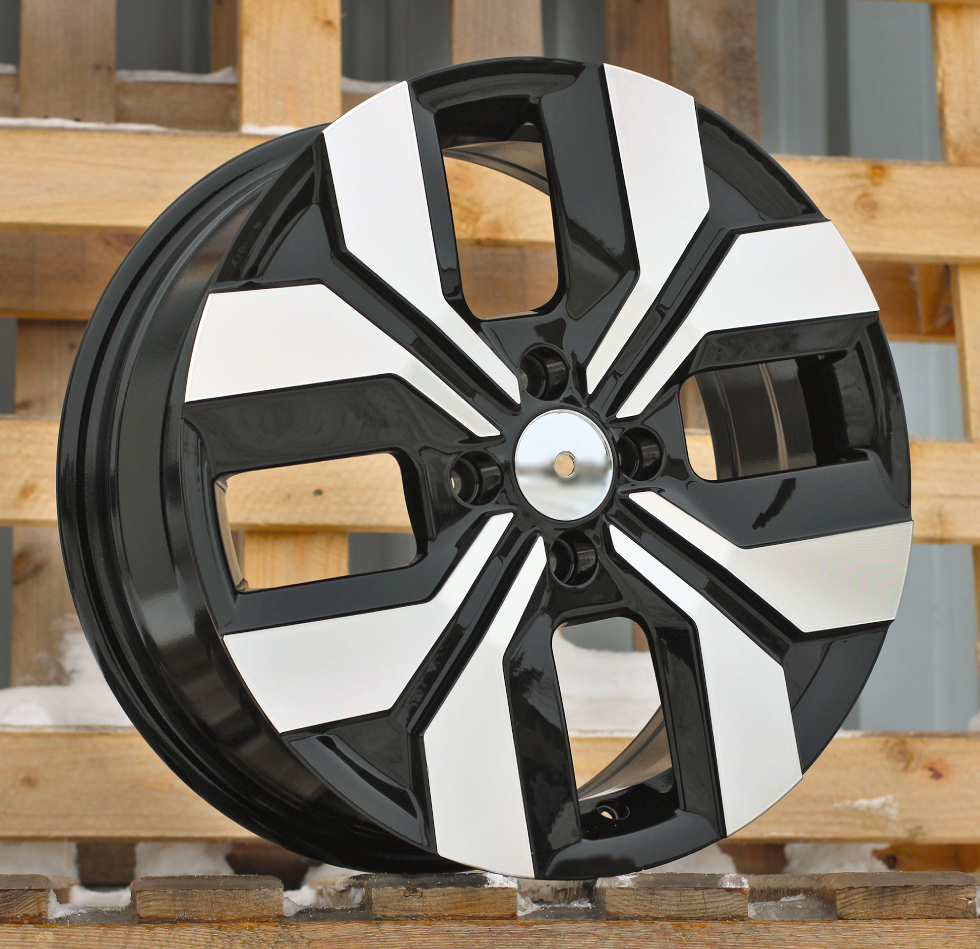 Diski R16 4x100 J6.5 ET40 RACINGLINE Y1392 DACIA Black Polished