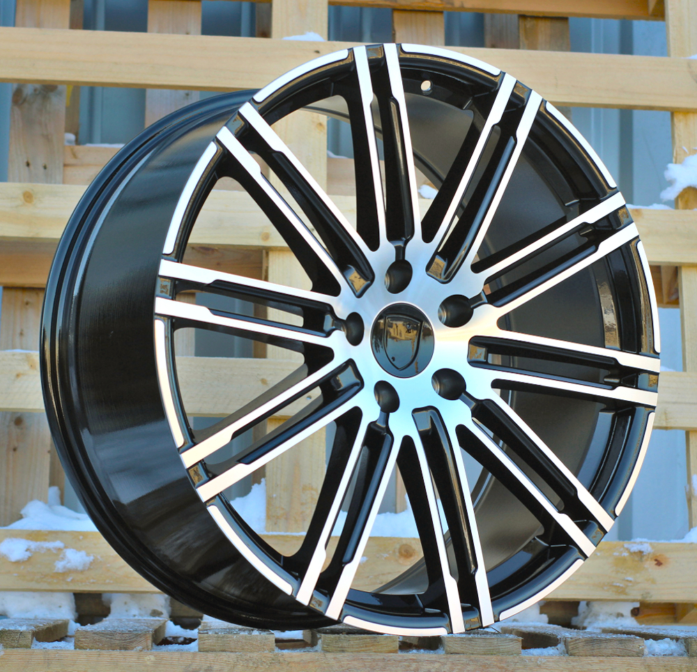 Diski R22 5x130 J10 ET50 RACINGLINE B1026 PORCHE Black Polished