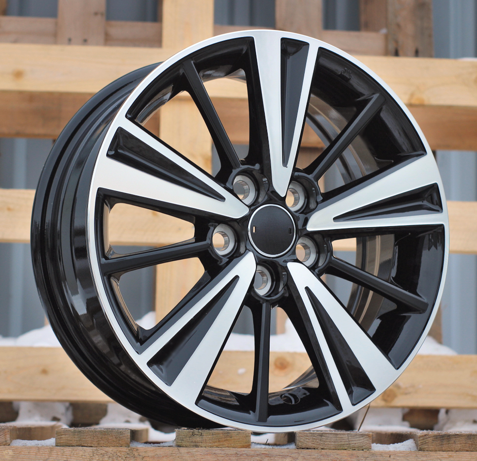 Diski R15 5x100 J6 ET40 RACINGLINE I5449 TOYOTA Black Polished