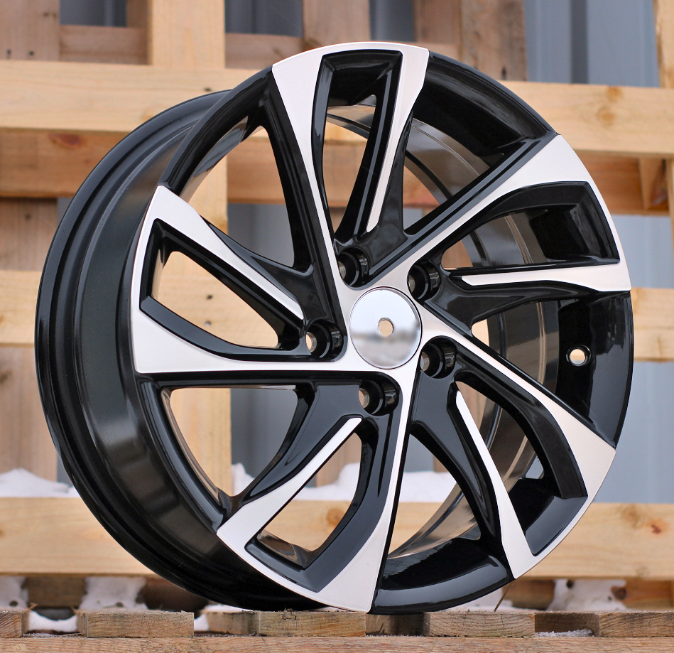 Diski R15 5x98 J6.5 ET39 RACINGLINE B1514 FIAT Black Polished