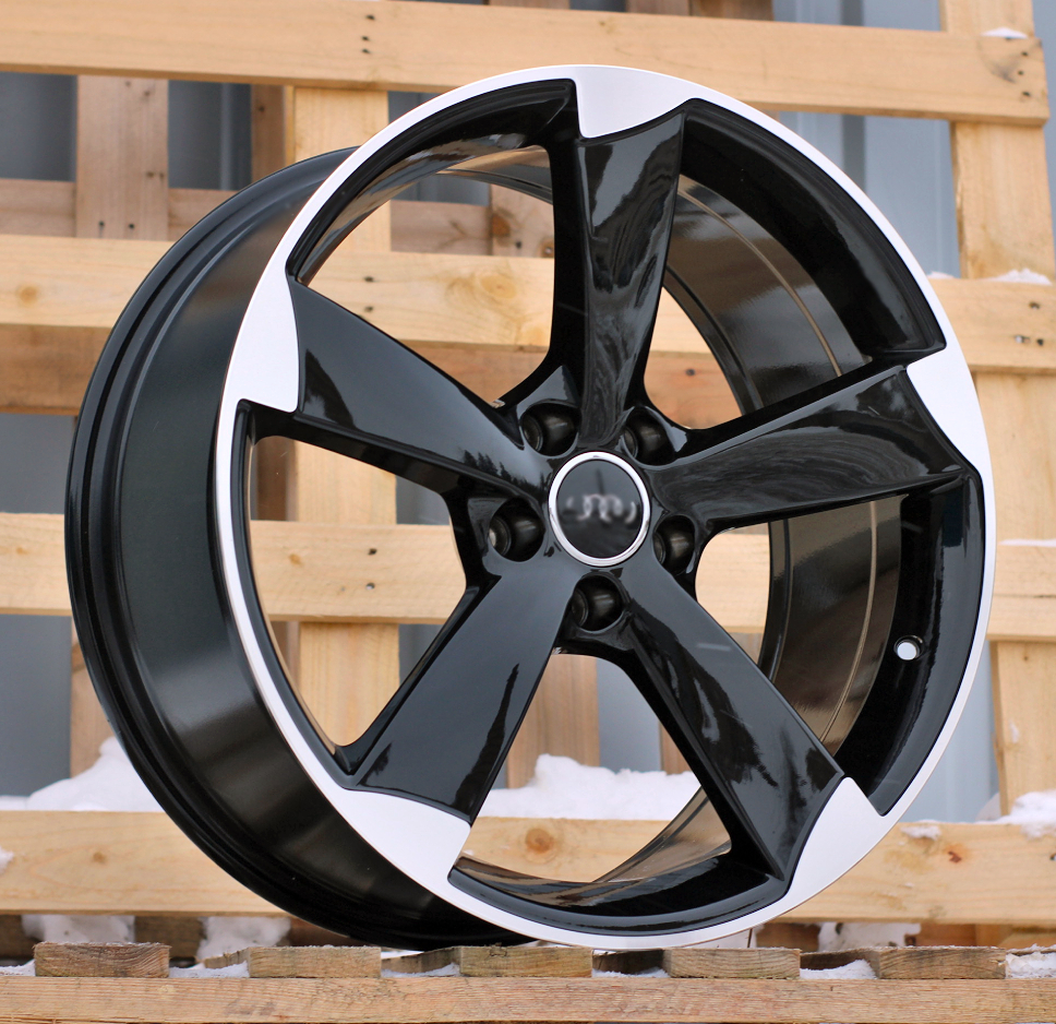 Diski R19 5x112 J8.5 ET32 RACINGLINE BK217 AUDI Black Polished