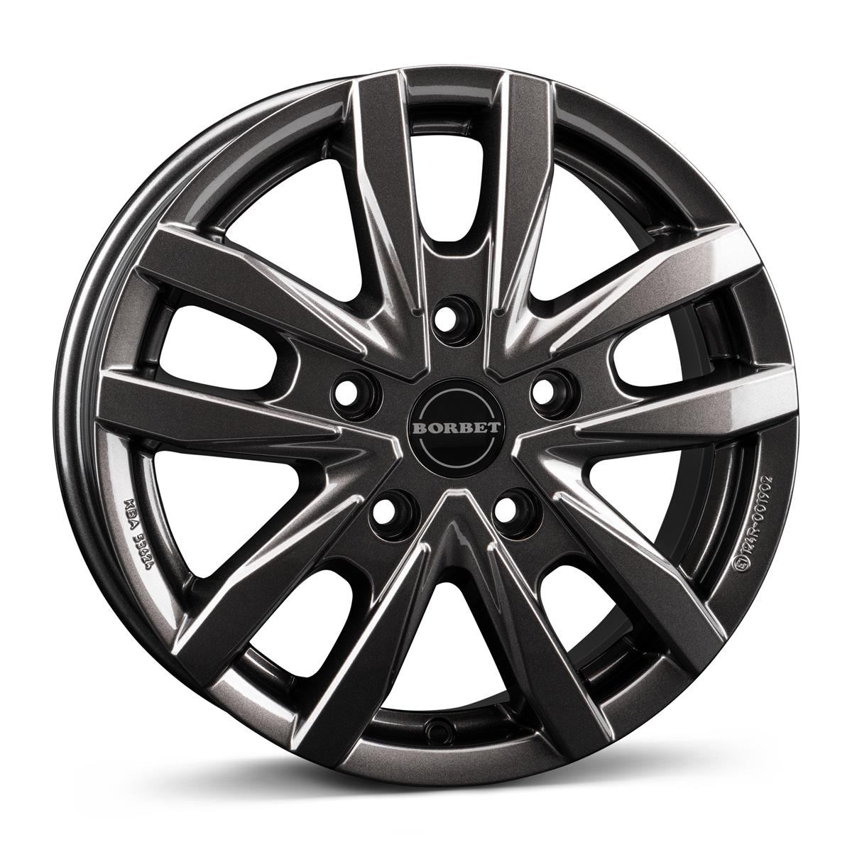 Diski R16 5x130 J6.5 ET66 Borbet CW5 mistral anthracite glossy