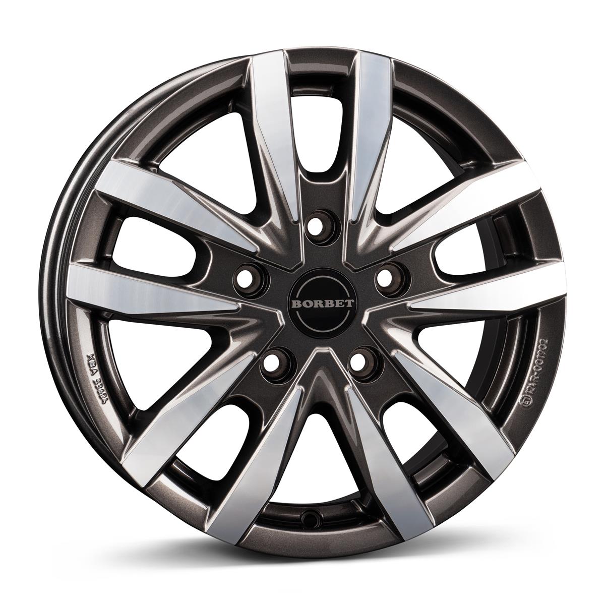 Diski R16 5x120 J6.5 ET60 Borbet CW5 mistral anthracite glossy polished