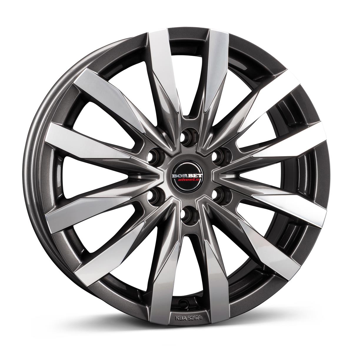 Diski R16 6x130 J6.5 ET62 Borbet CW6 mistral anthracite glossy polished