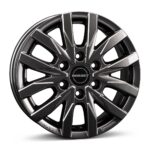 Diski R16 6×130 J6.5 ET62 Borbet CW6 mistral anthracite glossy