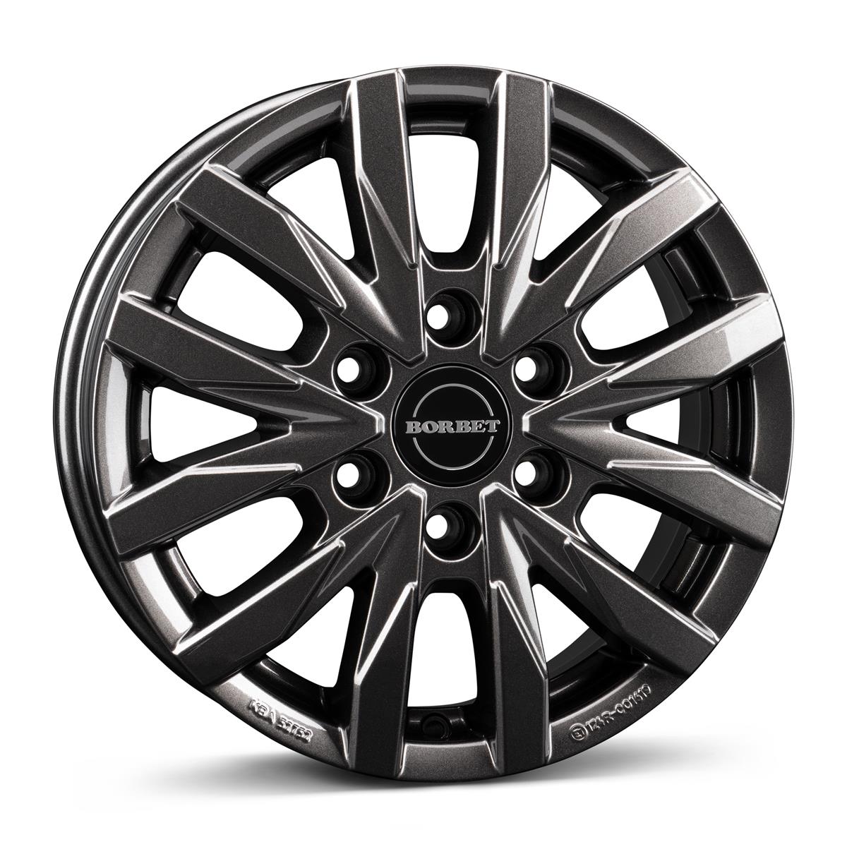 Diski R16 6x130 J6.5 ET62 Borbet CW6 mistral anthracite glossy