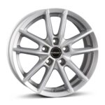 Diski R17 5×112 J7 ET43 Borbet W Crystal Silver