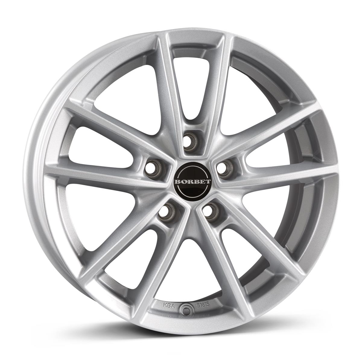 Diski R17 5x112 J7 ET43 Borbet W Crystal Silver