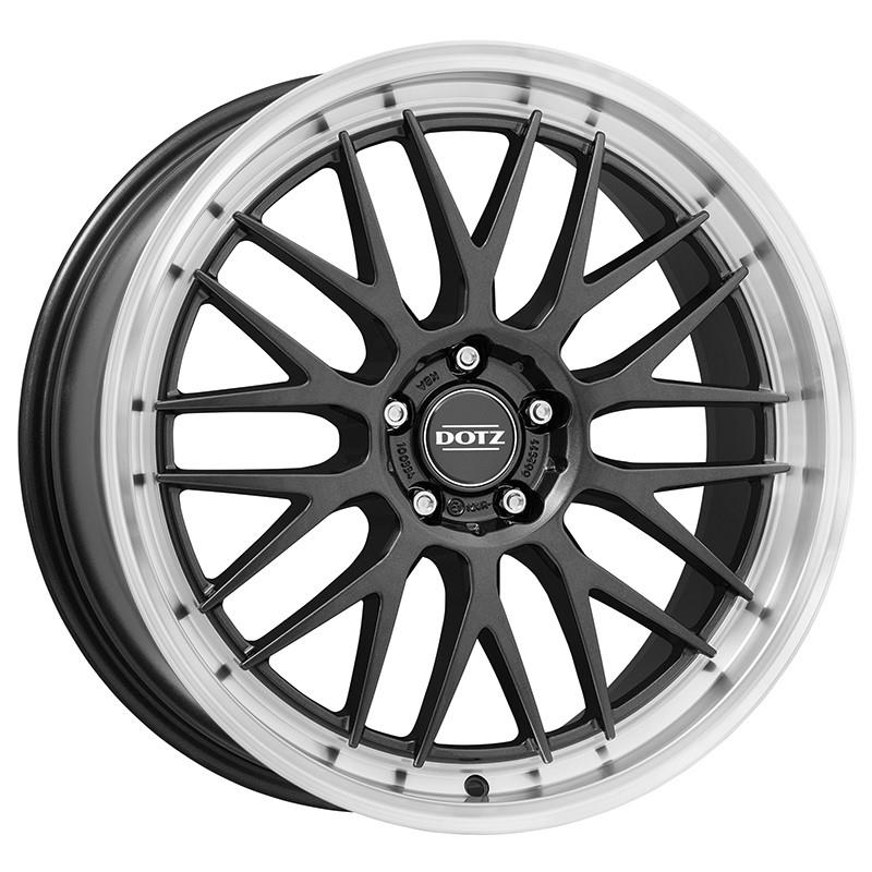 Diski R17 5x108 J8 ET45 Dotz Bilbao dark Gunmetal/polished lip