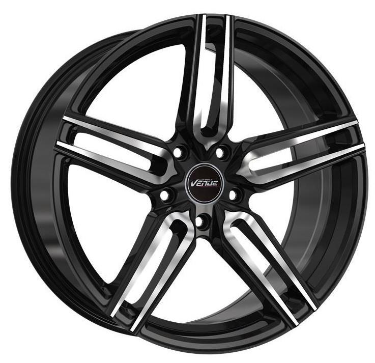 Diski R18 5x112 J9 ET42 Venue Meta Black Polished