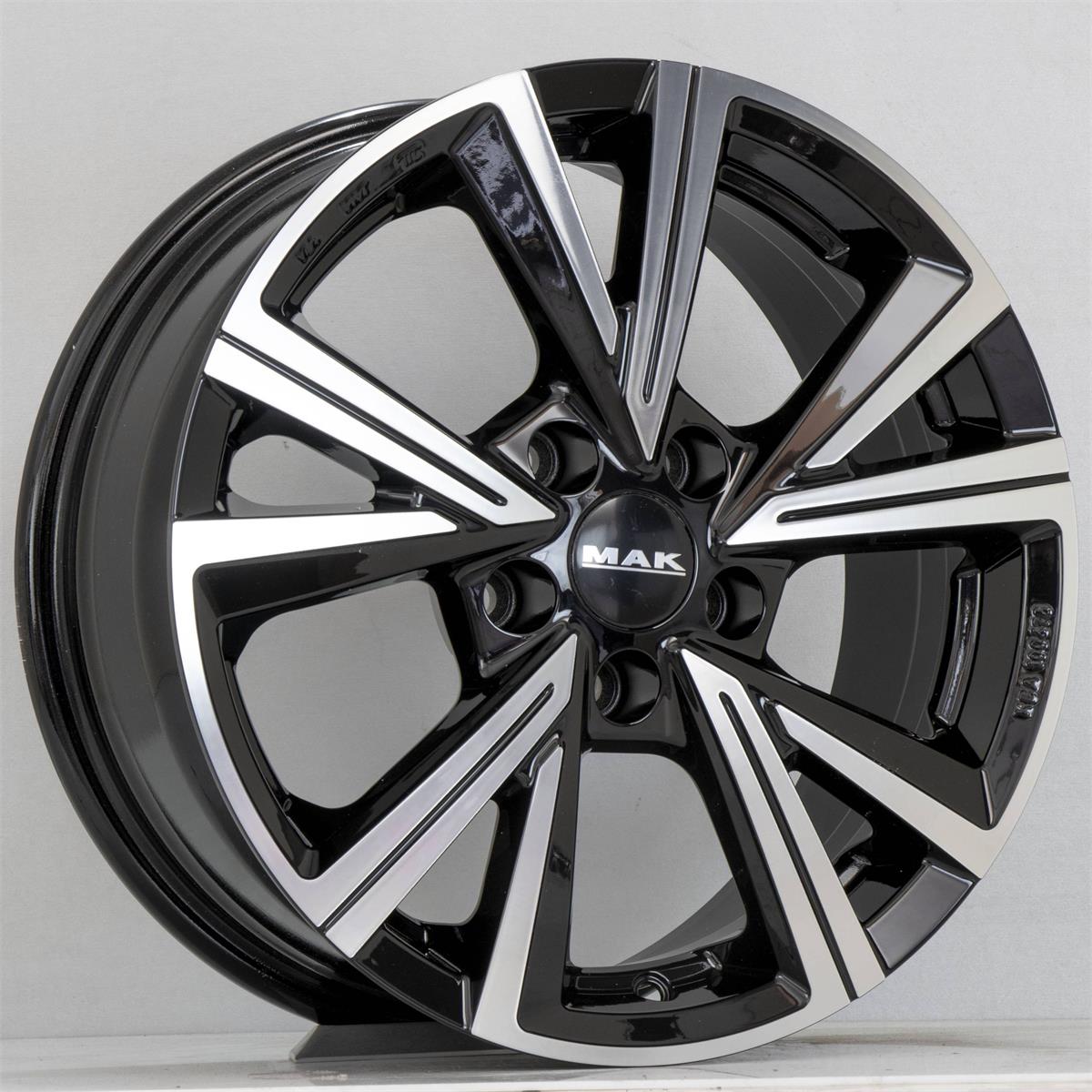 Diski R17 5x100 J7 ET39 MAK Qvarz Black Mirror