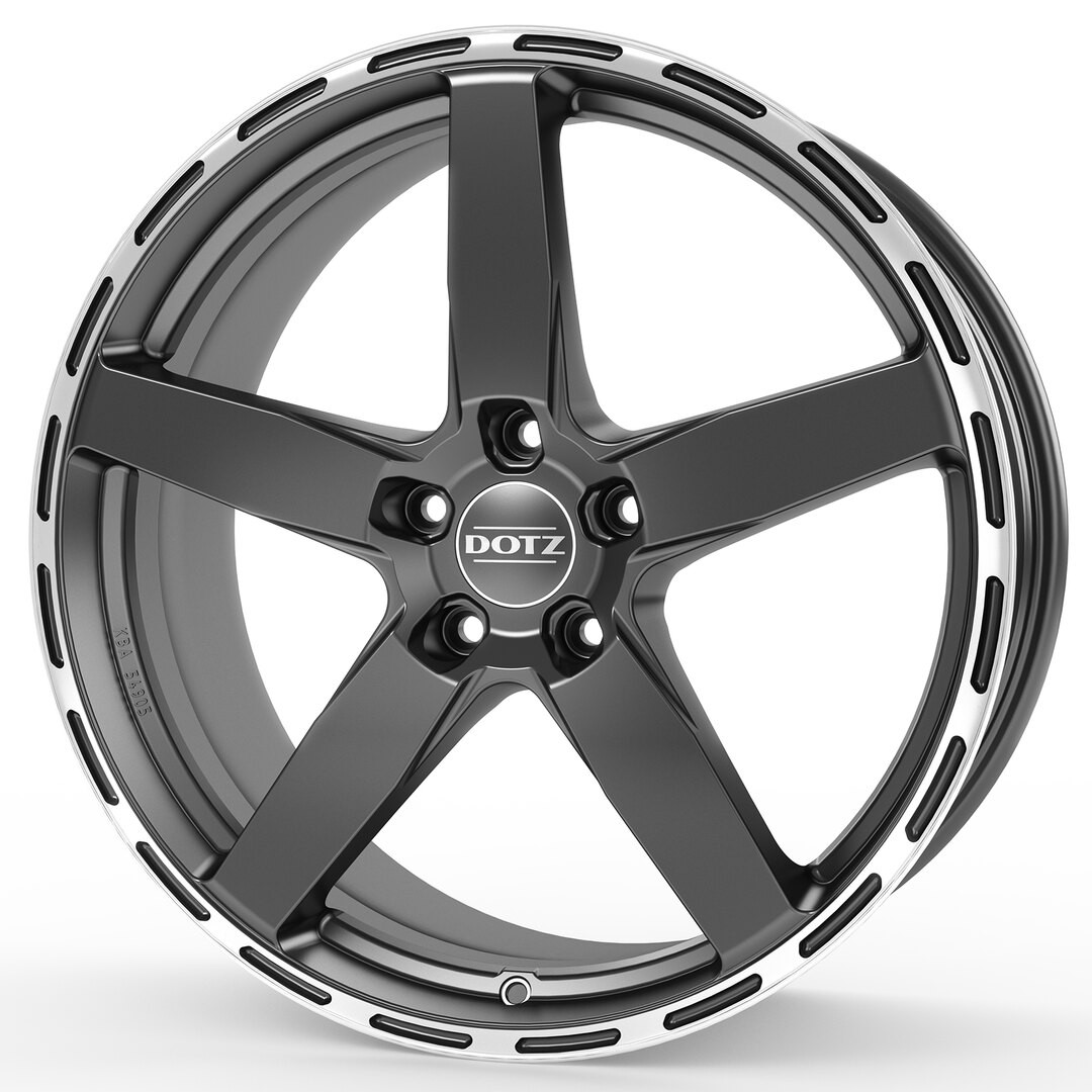 Diski R19 5x120 J8.5 ET33 Dotz MarinaBay dark Gunmetal/polished lip