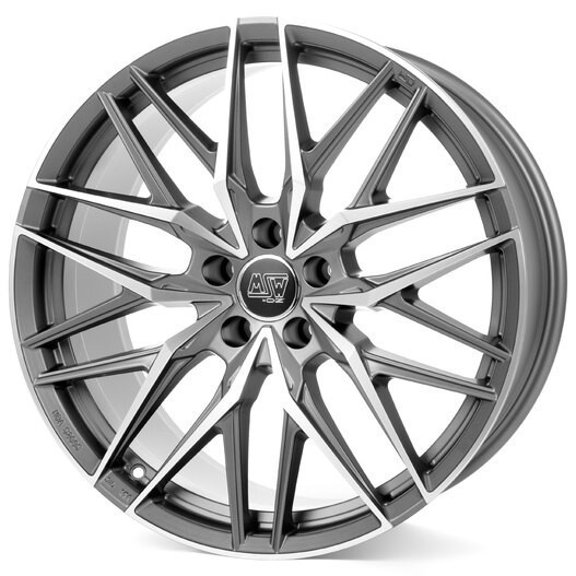 Diski R22 5x112 J10 ET18 MSW 50 Matt Gun Metal Full Polished (Mgmfp)