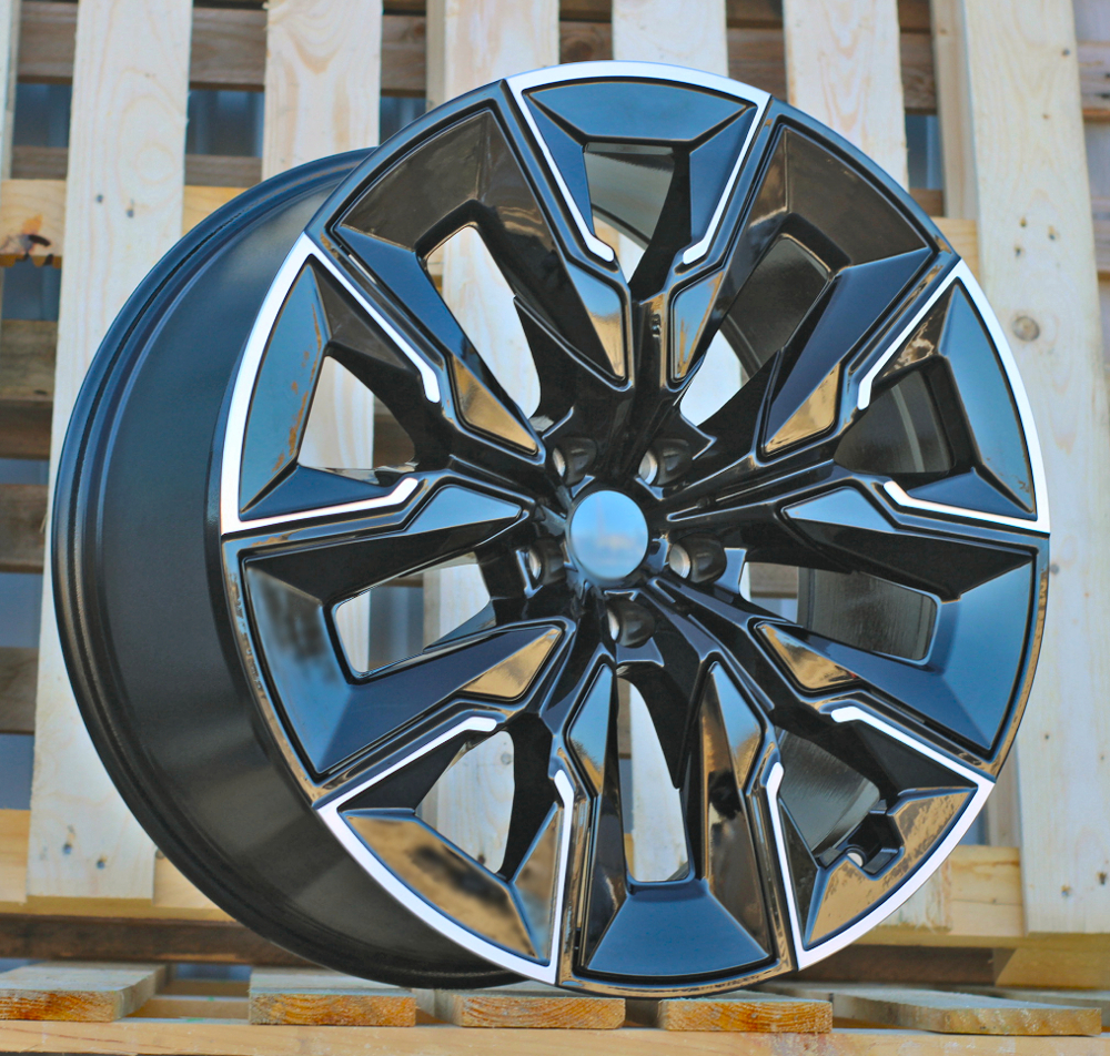 Diski R21 5x112 J10.5 ET44 RACINGLINE H3447F BMW Black Polished (Rear+Front) (Hybrid Forged)