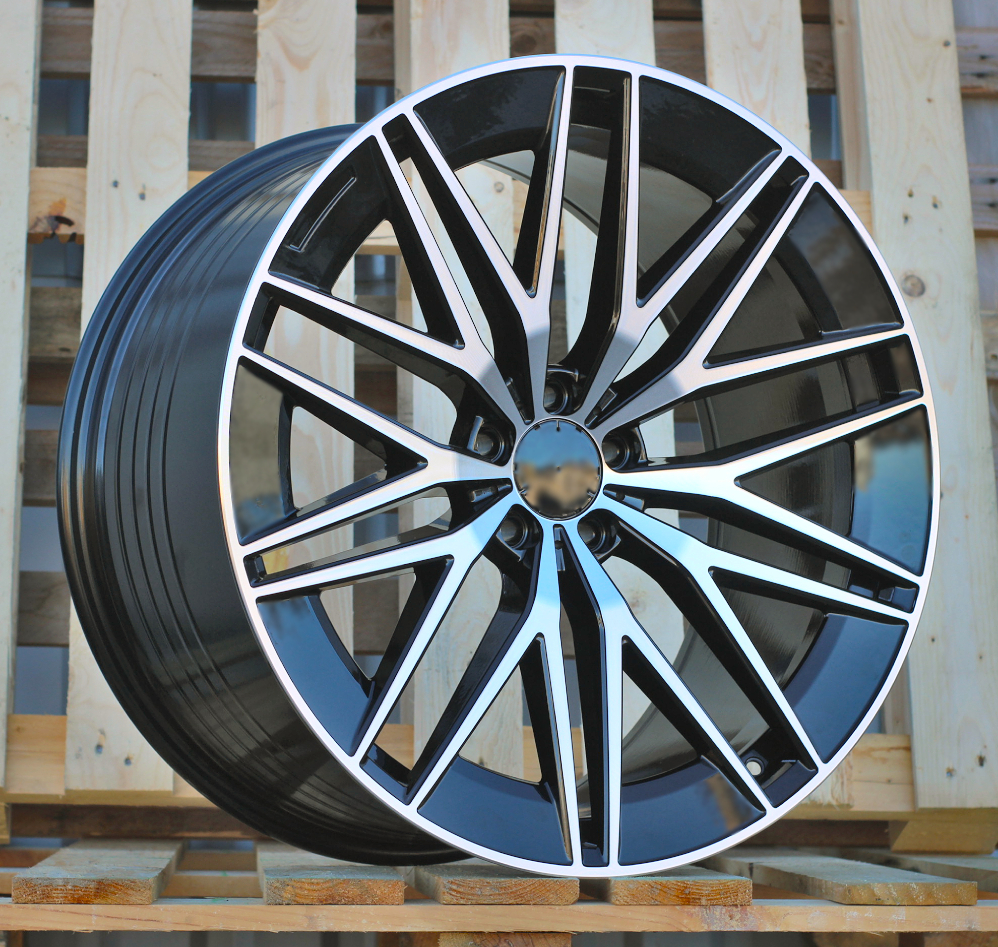 Diski R22 5x112 J10 ET56 RACINGLINE FBX387 MERCEDES Black Polished (Rear+Front) (Hybrid Forged)