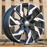 Diski R17 5×114.3 J7 ET45 RACINGLINE IN3521F RENAULT Black Polished Half Matt (Hybrid Forged)
