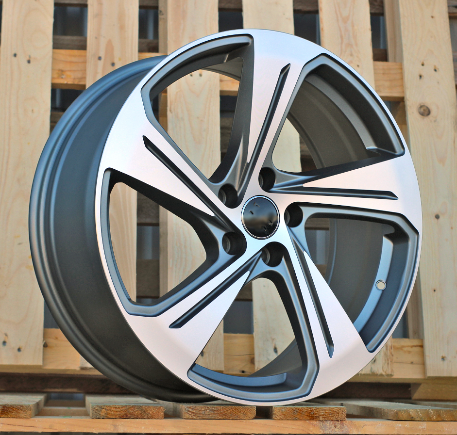 Diski R19 5x112 J8 ET40 RACINGLINE YS1270 AUDI Grey Polished Matt (Hybrid Forged)