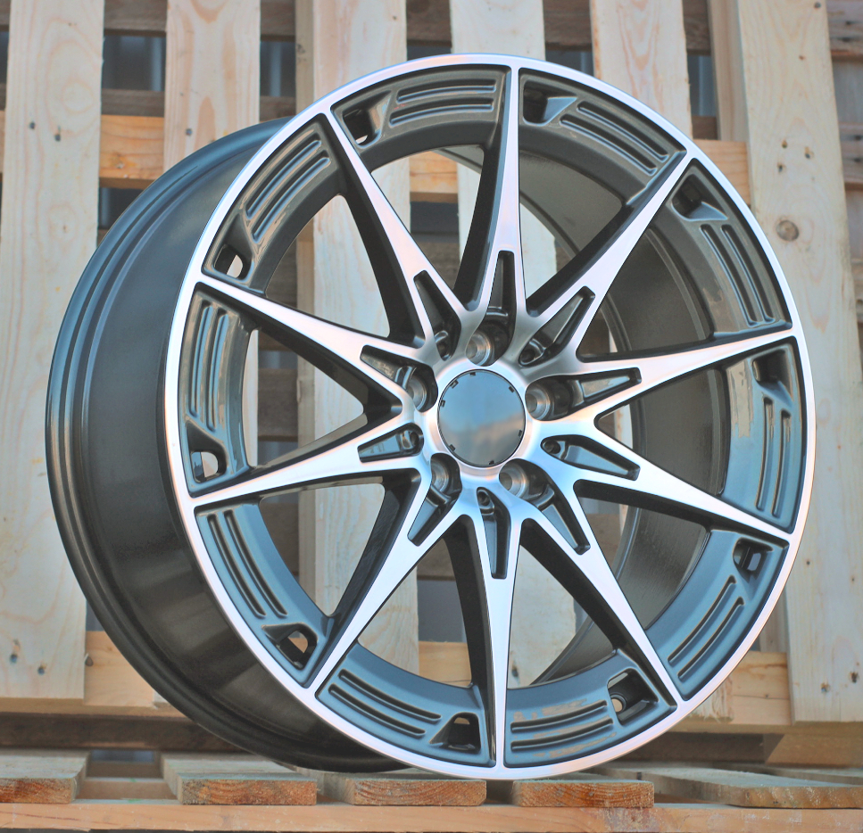 Diski R19 5x112 J9.5 ET43 RACINGLINE H3500F MERCEDES Grey Polished (Rear+Front) (Hybrid Forged)