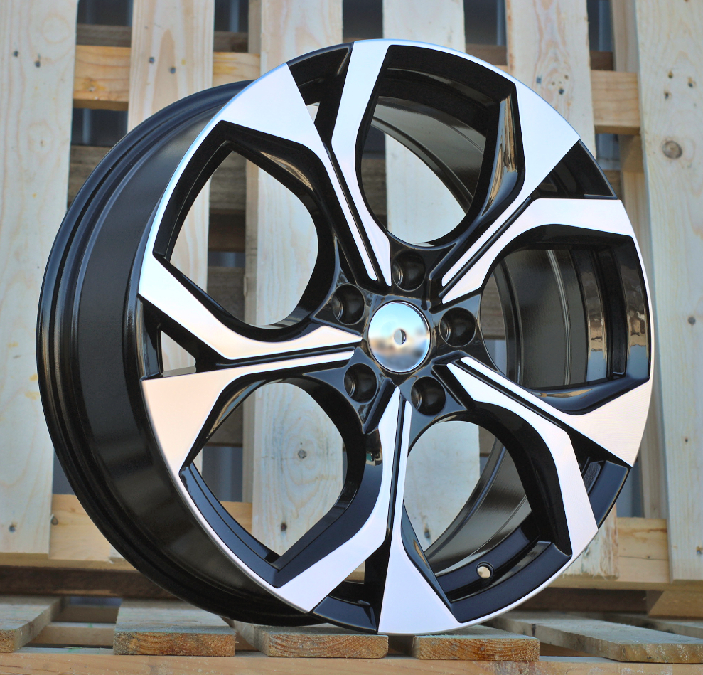 Diski R18 5x112 J7.5 ET40 RACINGLINE Y1303 SKODA Black Polished (Hybrid Forged)