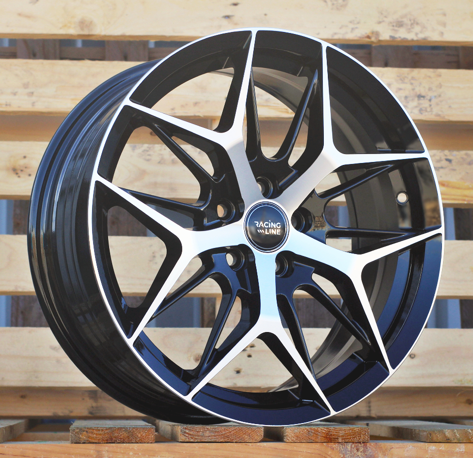 Diski R17 5x114.3 J7 ET40 RACINGLINE FBX114 Black Polished