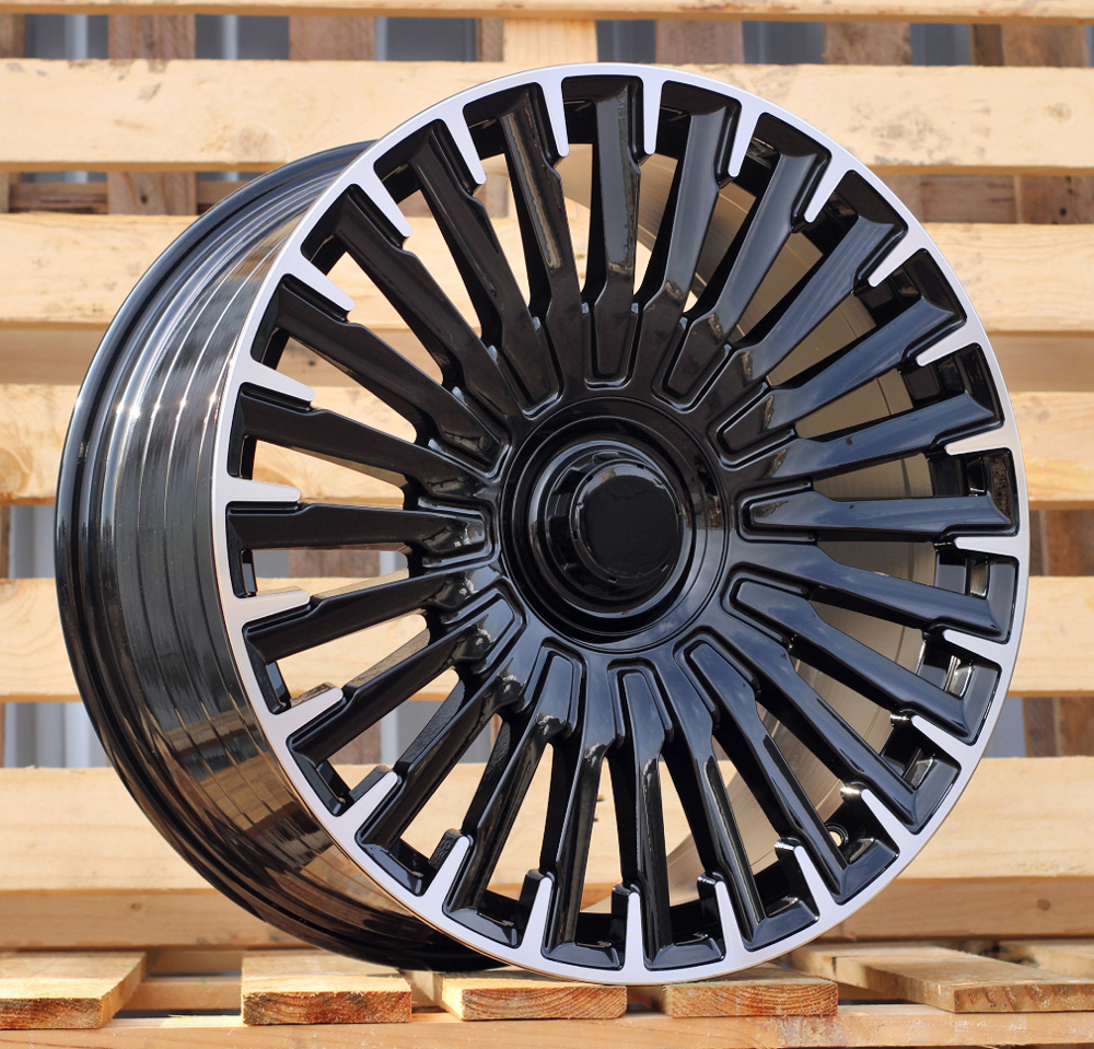 Diski R20 5x112 J9.5 ET38 RACINGLINE YF0425 MERCEDES Black Polished (Rear+Front) (Hybrid Forged)