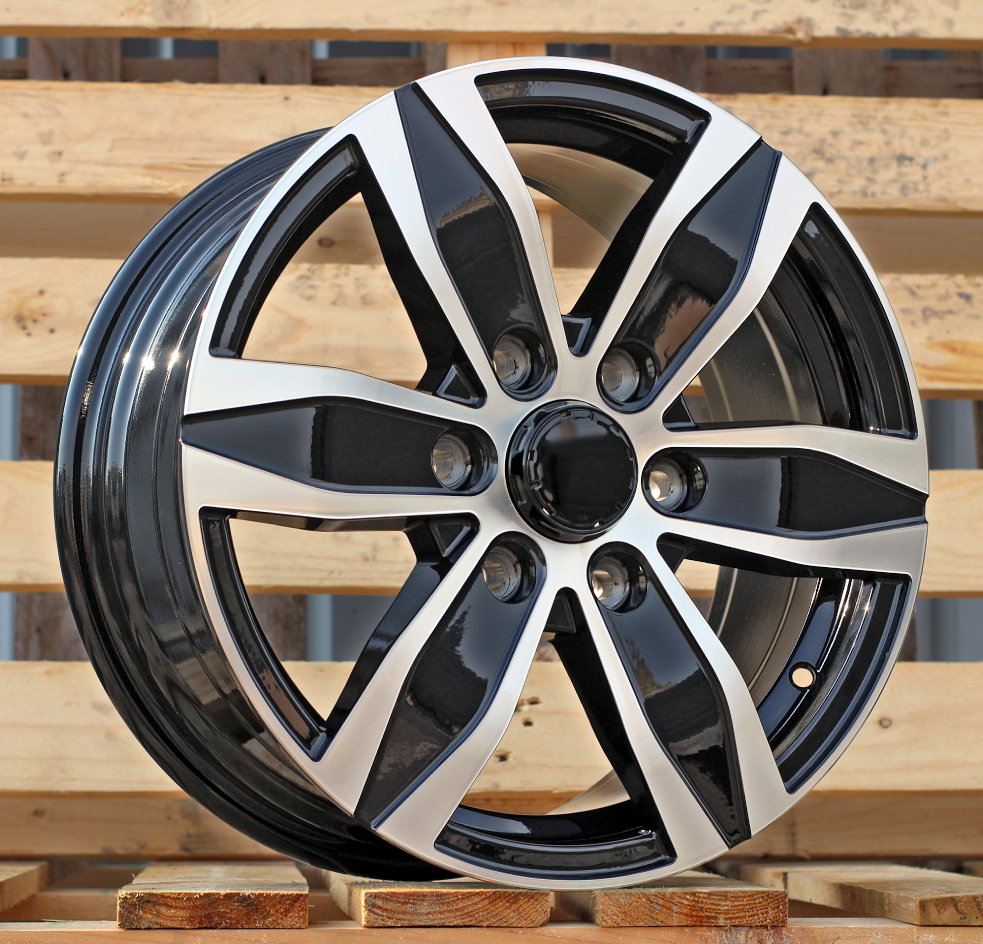 Diski R16 6x130 J7 ET50 RACINGLINE YF6153 MERCEDES Black Polished (Hybrid Forged)