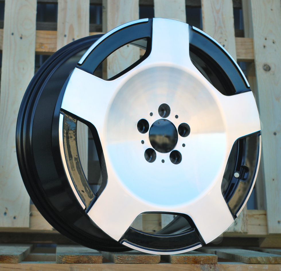Diski R19 5x112 J8 ET52 RACINGLINE IN3518F MERCEDES Black Polished (Hybrid Forged)