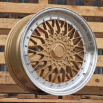 Diski R17 10×112/120 J7.5 ET35 RACINGLINE BY479 Yellow +Polished Lip