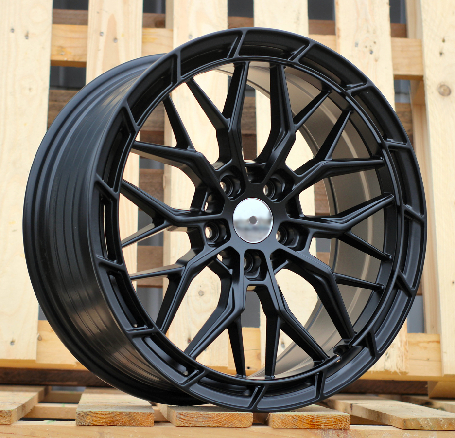 Diski R18 5x114.3 J8 ET40 RACINGLINE FBX384 Black Half Matt (Hybrid Forged)