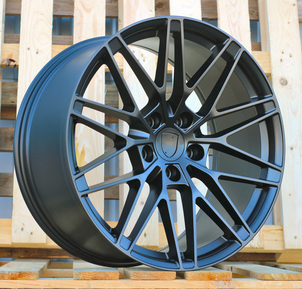 Diski R21 5x130 J8.5 ET27 RACINGLINE 3S1324 PORCHE Black Half Matt (Rear+Front)