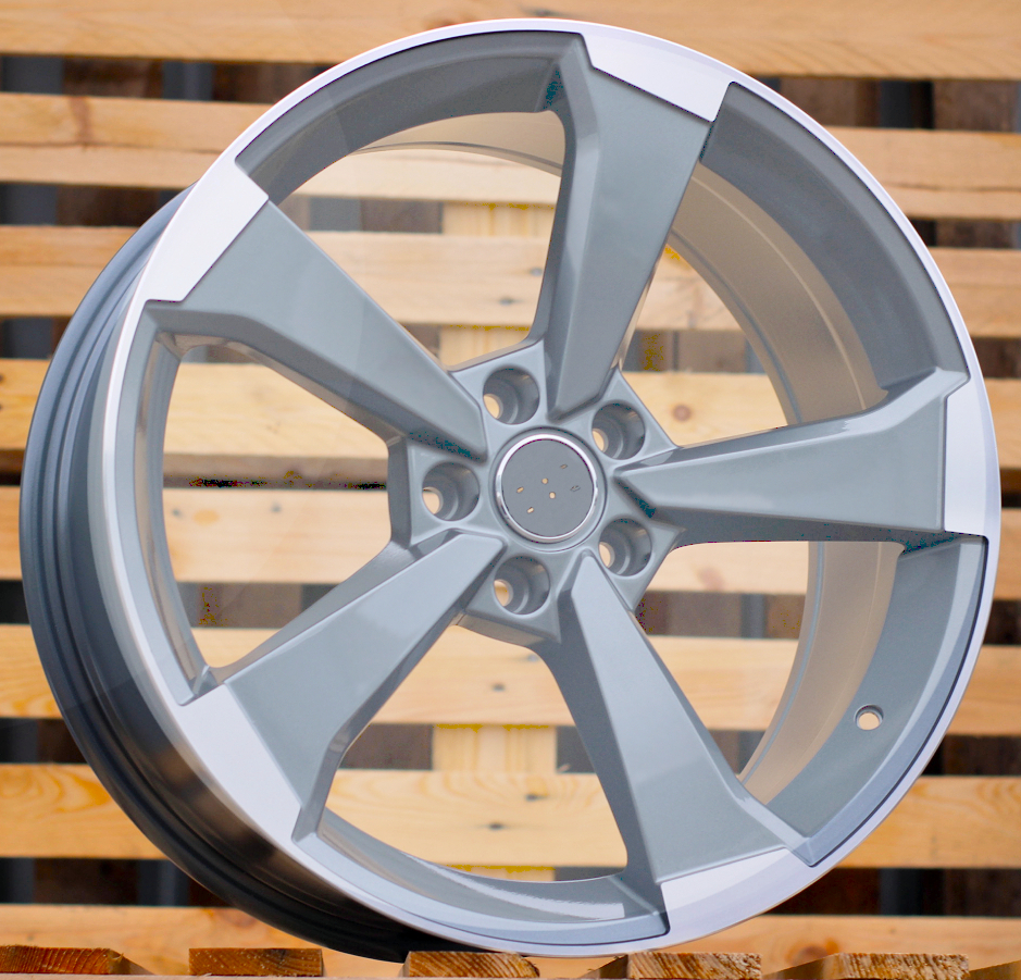 Diski R17 5x112 J7.5 ET40 RACINGLINE XE351 AUDI Grey Polished Half Matt (Hybrid Forged)