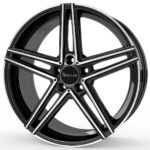 Diski R18 5×112 J8.5 ET45 Avus AC-515 Black Polished