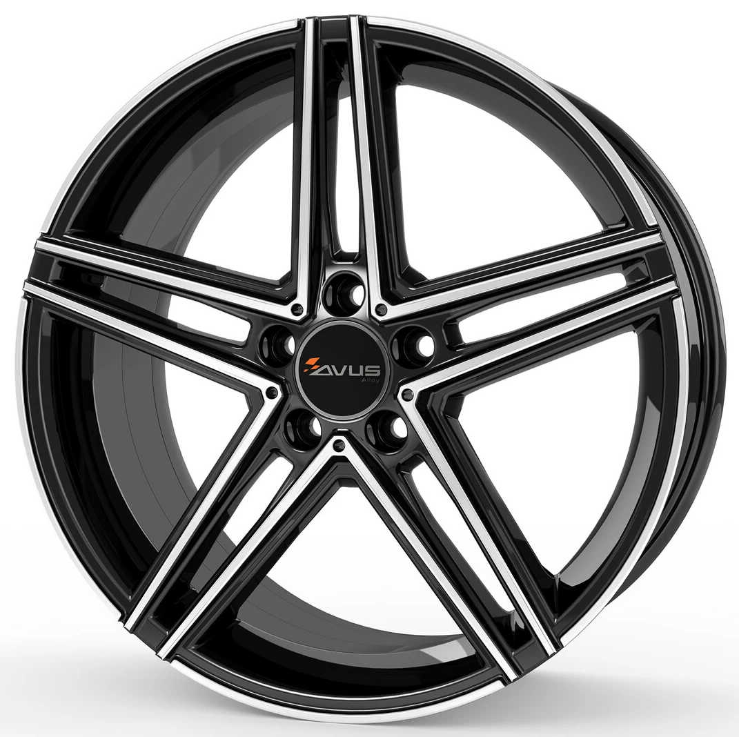 Diski R18 5x112 J8.5 ET45 Avus AC-515 Black Polished