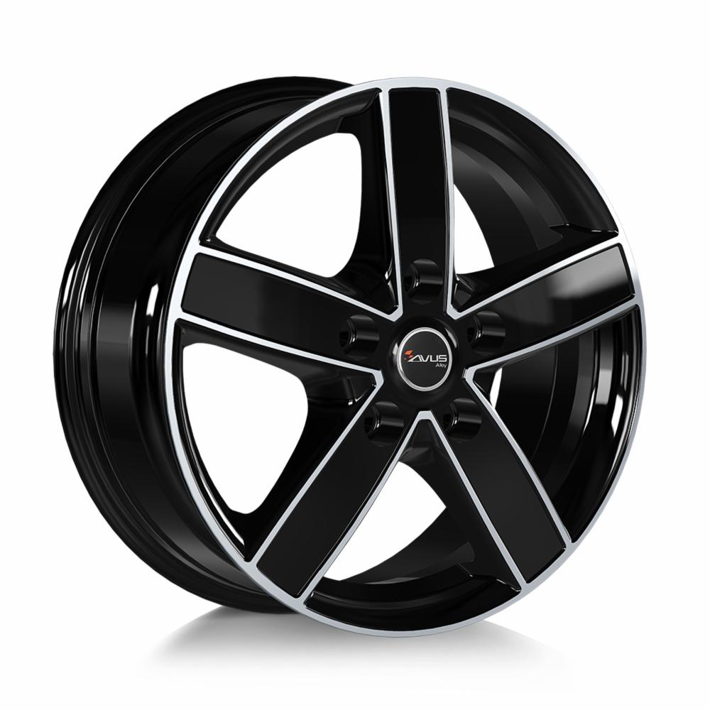 Diski R17 5x118 J7 ET62 Avus AC-V51 Black Polished