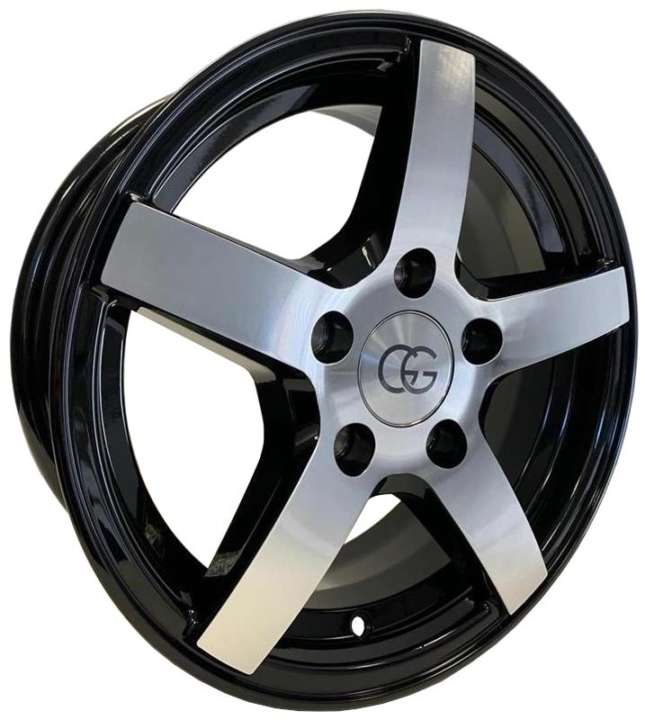 Diski R14 4x100 J5.5 ET30 GG Trailer Black Polished