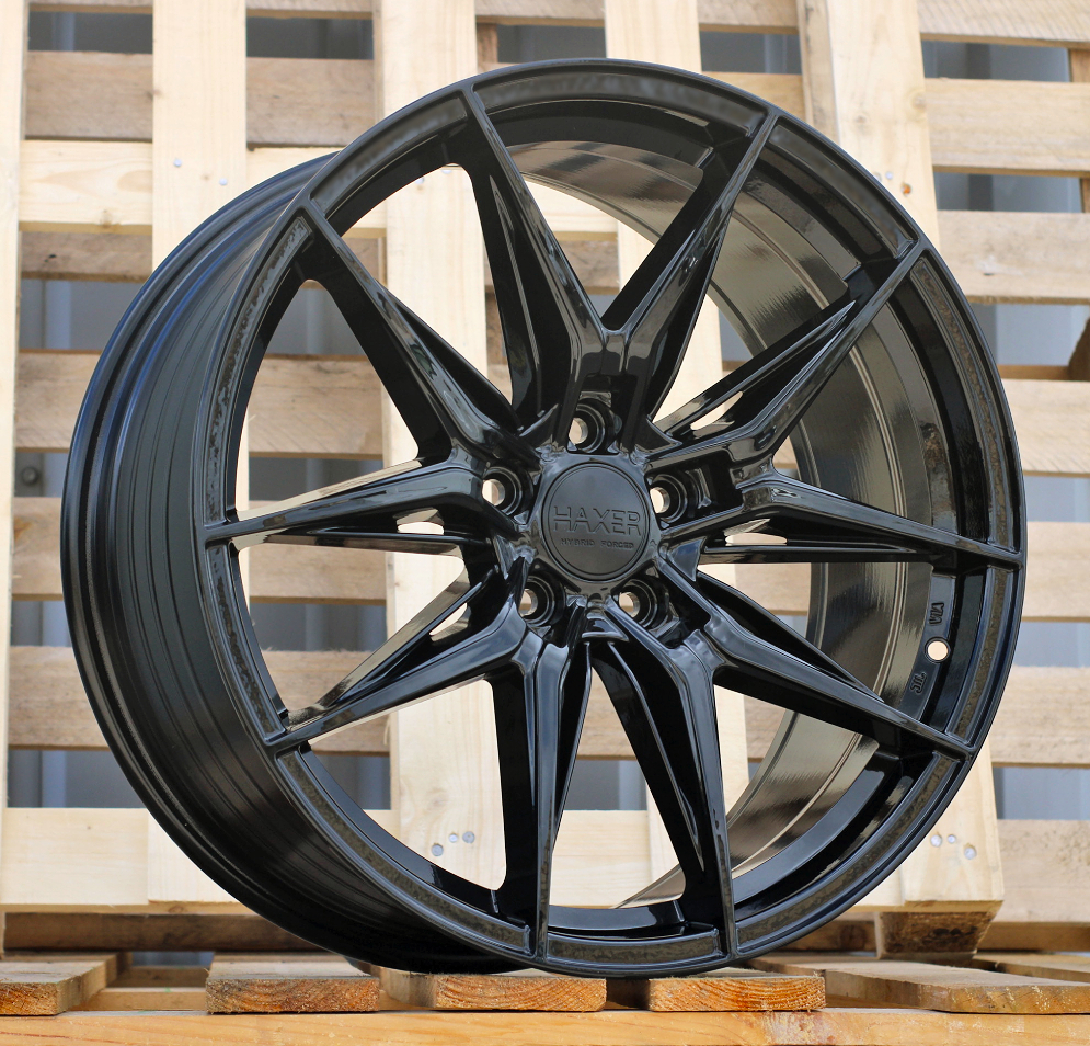 Diski R19 5x112 J8.5 ET25 HAXER HX036 Black (Hybrid Forged)