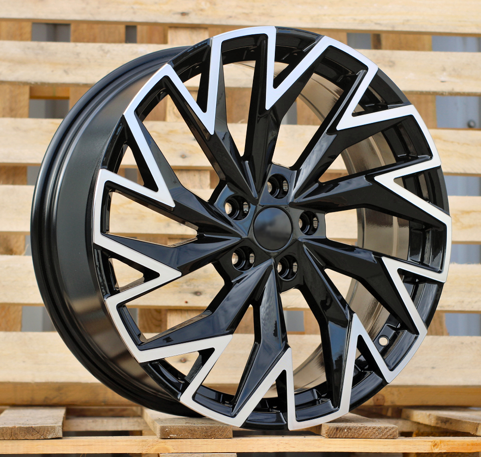 Diski R19 5x112 J8 ET44 RACINGLINE FBX423 SKODA Black Polished (Hybrid Forged)