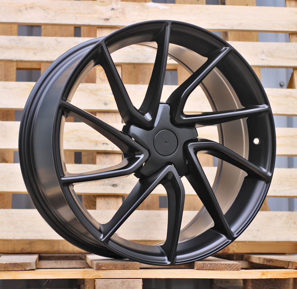 Diski R18 5x114.3 J8.5 ET38 RACINGLINE YS1285 TESLA Black Half Matt (Hybrid Forged)