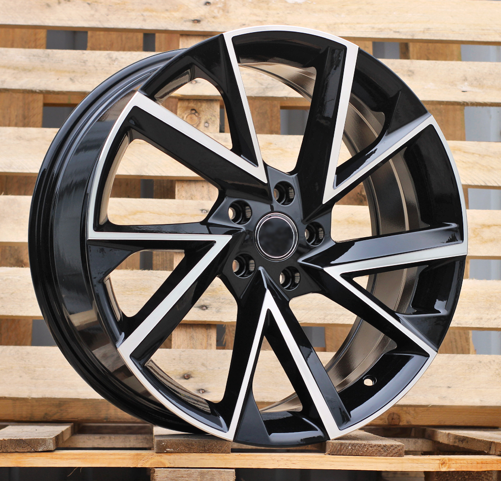 Diski R19 5x112 J8 ET40 RACINGLINE FE181 SKODA Black Polished