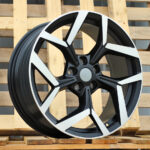 Diski R18 5×108 J8 ET47.5 RACINGLINE YF5729 FORD Black Polished Half Matt (Hybrid Forged)