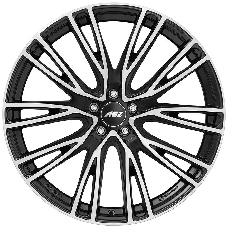 Diski R19 5x112 J8 ET39 AEZ Seattle dark Black/polished