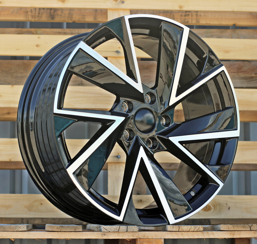 Diski R18 5x112 J8 ET41 RACINGLINE FE181 SKODA Black Polished (Hybrid Forged)