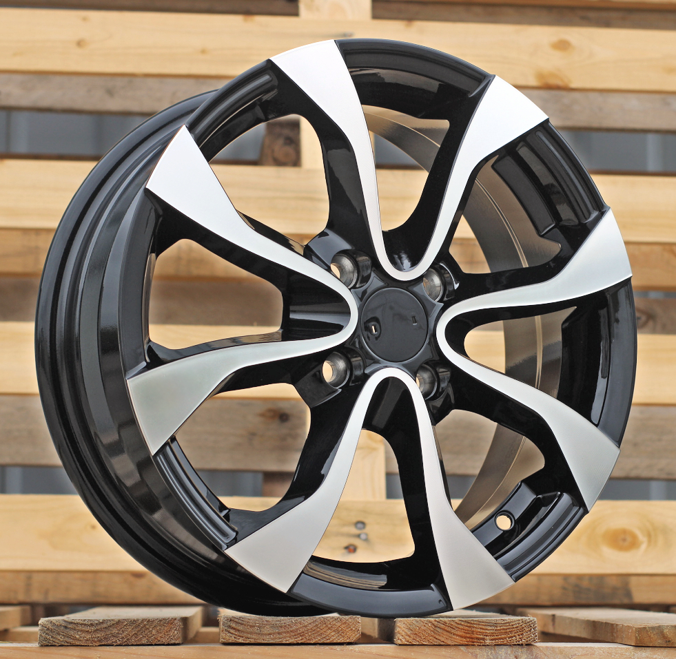 Diski R15 4x100 J6 ET50 RACINGLINE A415 NISSAN Black Polished