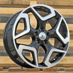 Diski R17 5×100 J7 ET55 RACINGLINE B1606 SUBARU Black Polished
