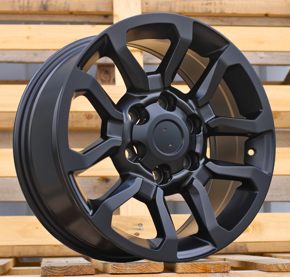 Diski R17 6x139.7 J7.5 ET30 RACINGLINE B1623 TOYOTA Black Half Matt