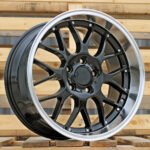 Diski R18 5×120 J9 ET38 RACINGLINE BY773 BMW Black +Polished Lip (Rear+Front)