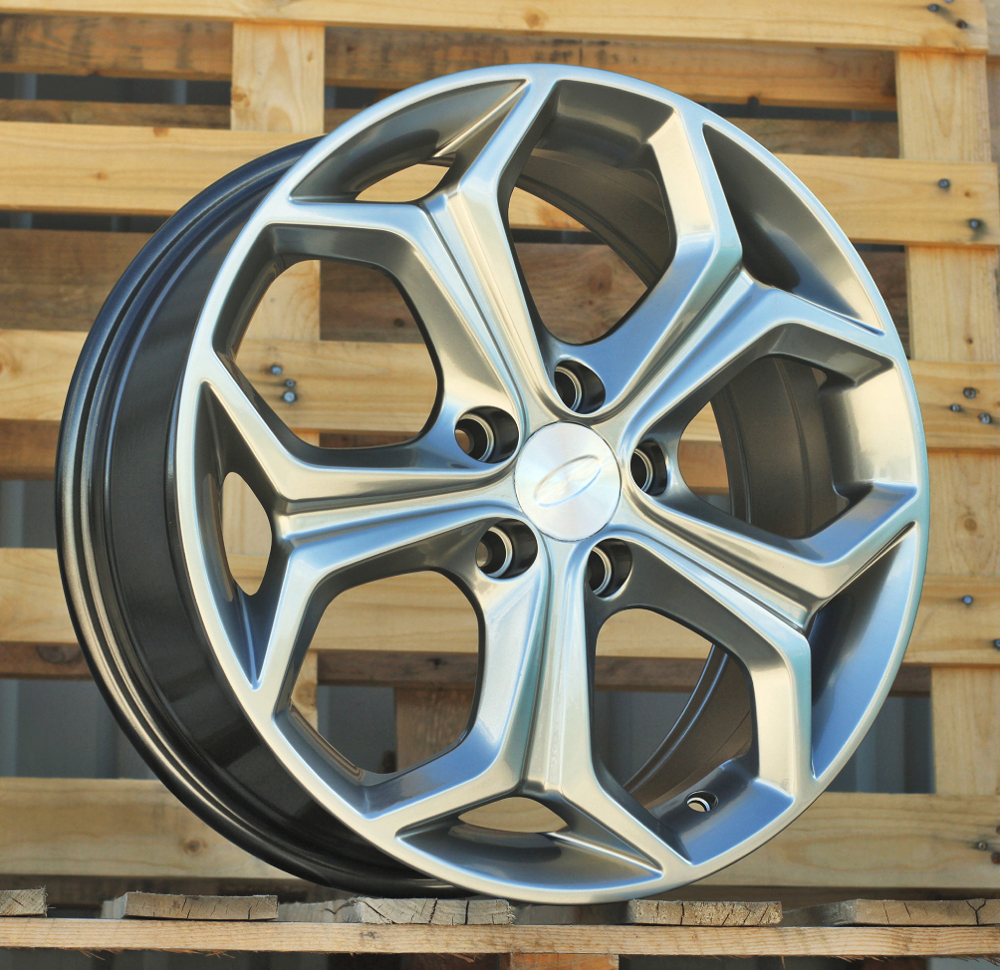 Diski R17 5x108 J7 ET50 RACINGLINE BK675 FORD Dark Shining