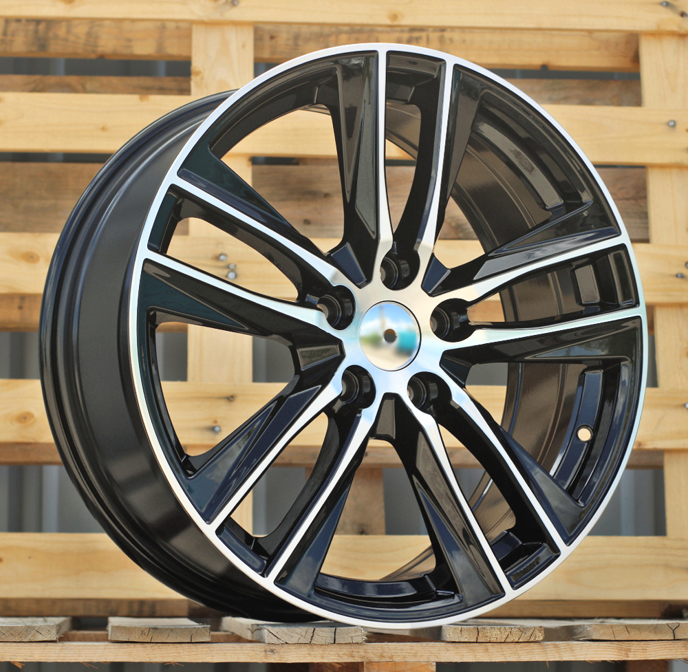 Diski R18 5x112 J7.5 ET46 RACINGLINE B5474 SEAT Black Polished