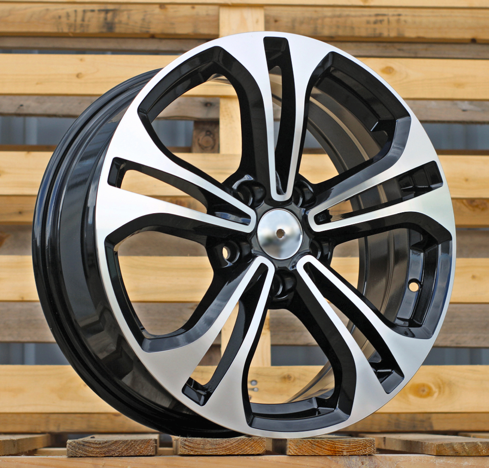 Diski R17 5x114.3 J7 ET40 RACINGLINE B1249 KIA Black Polished